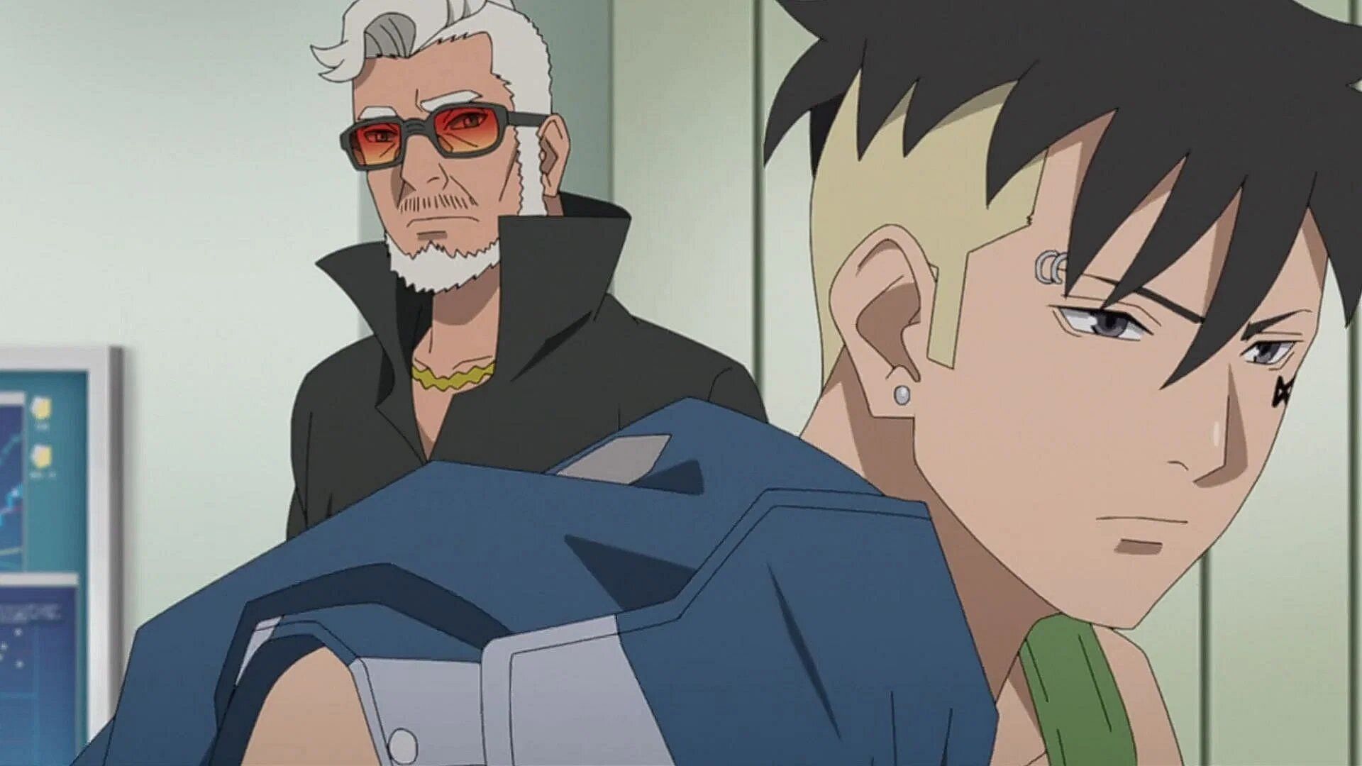 Amado and Kawaki as seen in the anime (Image via Studio Pierrot).